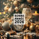 bonne ann&eacute;e 2026 dor&eacute;e et festive